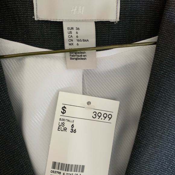 Womens H&M blazer BRAND NEW size 6 - Picture 2 of 3